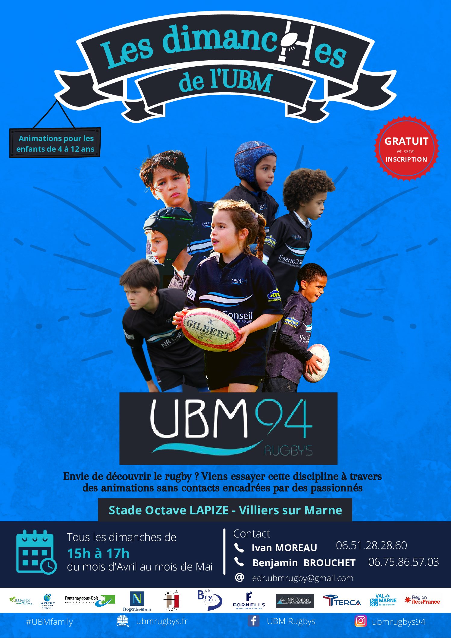 Les dimanches de l'UBM affiche
